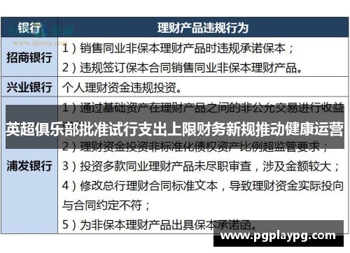 英超俱乐部批准试行支出上限财务新规推动健康运营